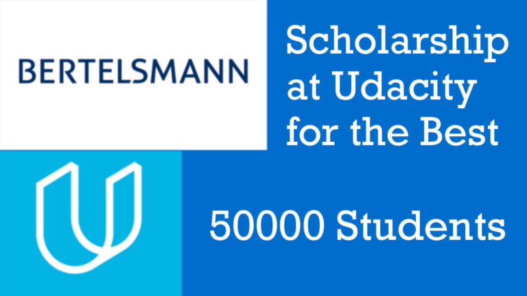 Bertelsmann Scholarship at Udacity for Best 50K Students