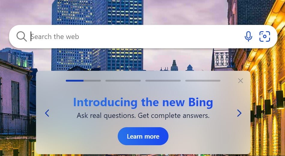 ChatGPT with Bing Search