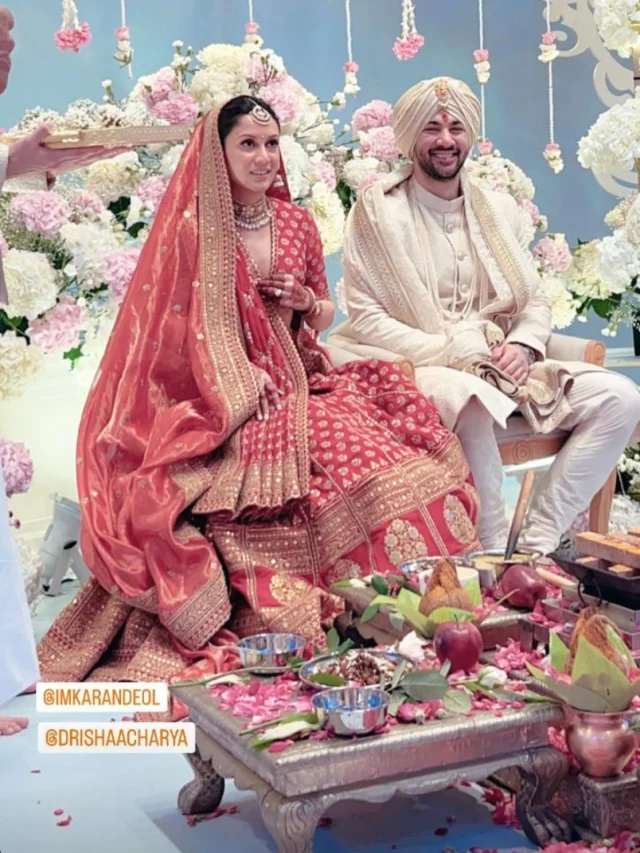 Karan Deol and Drisha Acharya’s Dreamy Wedding Celebration