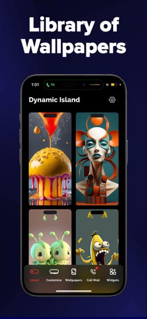 Get Creative with 100+ Customizable Dynamic Island Wallpapers! - Variety of customizable designs and themes