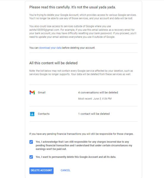 Step-by-Step Guide on How to Delete Your Google Account - Permanently Deleting Your Google Account